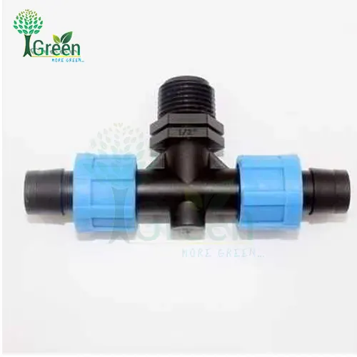 Chữ Tê ren 21 gắn dây nhỏ giọt dẹp 16mm-2