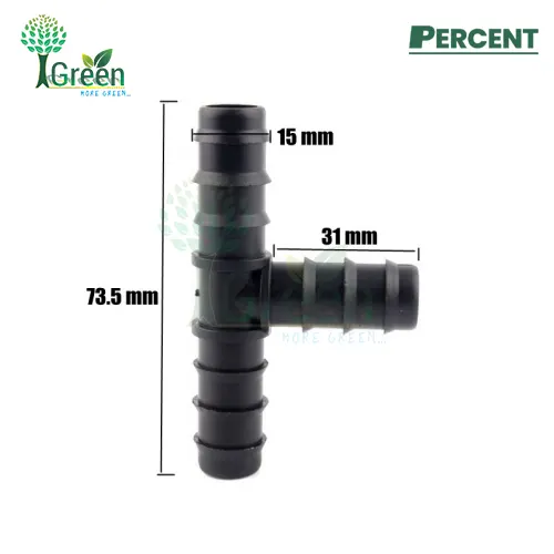 Chữ Tê chia ống dẻo LDPE 16mm tưới nhỏ giọt – Percent-1