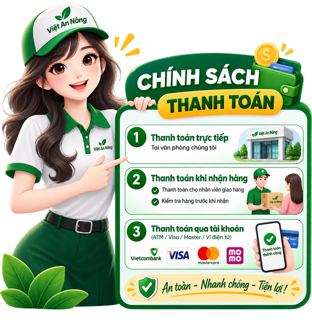Chính sách thanh toán Viet An Nong
